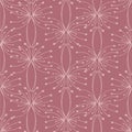 Seamless dandelions pattern