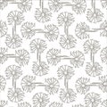 Seamless dandelions pattern