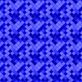 Seamless dark blue diagonal square pattern background design Royalty Free Stock Photo