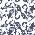 Seamless dark blue pattern