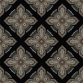 Seamless dark damask wallpaper pattern