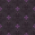 Seamless dark floral wallpaper