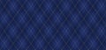 Argyle vector pattern. Navy blue with thin golden dotted line.