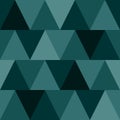 Seamless dark pattern of triangles in different shades. Vector drawing Royalty Free Stock Photo