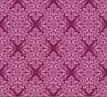 Seamless Dark Pink Damask Pattern