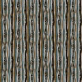 Seamless dark striped linen background. Moody dye wash linear texture. Mid century 50s soft furnishing fabric style