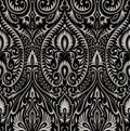 Seamless dark traditional Asian wallpaper pattern