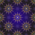 Seamless dark violet vintage christmas pattern