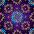 Seamless Dark violet Vintage Pattern