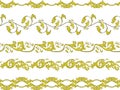 Seamless decorative borders