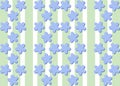 Seamless decorative flax flower bluish pattern