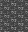 Seamless Decorative Graphic Luxury, Swatch Pattern. Repeat Wave Vector Triangle Lattice Texture. Repetitive Vintage Poly, Shapes