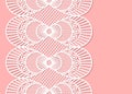 Seamless decorative lace border Royalty Free Stock Photo