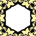 Seamless Decorative And Ornament pattern Frame. Royalty Free Stock Photo