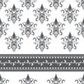 Damask Decorative Seamless Background Classic