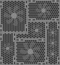 seamless texture of a computer cooler behind a perforated grille