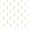 Seamless decorative vector pattern with pineapples. Abstract background Royalty Free Stock Photo