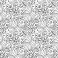 Seamless decorative zentangle graphic pattern