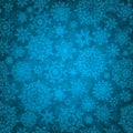 Seamless deep blue christmas texture. EPS 8