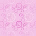 Seamless delicate spiral pattern pink violet