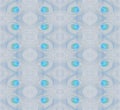 Seamless delicate spiral pattern turquoise gray