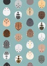 Seamless pattern of dwarf hamsters