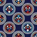 Seamless design of triangles and Zebra stripes. Ethnic boho ornament. Trendy design style.
