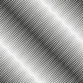 Seamless diagonal halftone background. Black and white texture
