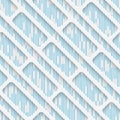 Seamless Diagonal Stripe Pattern. White and Blue Wrapping Background Royalty Free Stock Photo