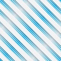 Seamless Diagonal Stripe Pattern. White and Blue Wrapping Background Royalty Free Stock Photo