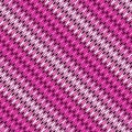 Seamless diagonal striped pattern with wavy pink lines