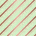 Seamless diagonal stripes pattern in mint and chocolate. Royalty Free Stock Photo