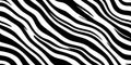 Seamless diagonal zebra skin or tiger stripe pattern Royalty Free Stock Photo