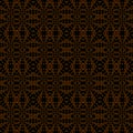 Seamless diamond pattern dark brown orange black