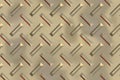 Seamless Diamond plate texture Royalty Free Stock Photo