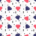 Seamless diamonds pattern