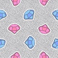 Seamless diamonds pattern in retro style