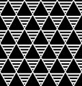 Seamless diamonds and triangles pattern.