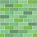 A seamless different green color bricks wall pattern background Royalty Free Stock Photo