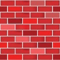 A seamless different red color bricks wall pattern background Royalty Free Stock Photo