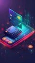 Seamless Digital Payment. Efficient electronic transactions concept