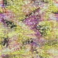 Seamless distressed mottled tie dye woven texture background.Distressed boho blur washed pattern. Blotched aged lime