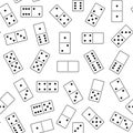 Seamless domino background Royalty Free Stock Photo