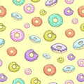 Seamless donut background