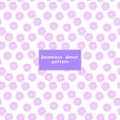 Seamless donut pattern in light pink Royalty Free Stock Photo