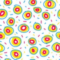 Seamless donut pattern