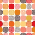 Seamless doodle dots pattern Royalty Free Stock Photo