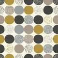 Seamless doodle dots pattern Royalty Free Stock Photo