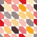 Seamless doodle dots tiles pattern Royalty Free Stock Photo