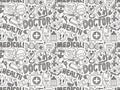 Seamless doodle medical pattern